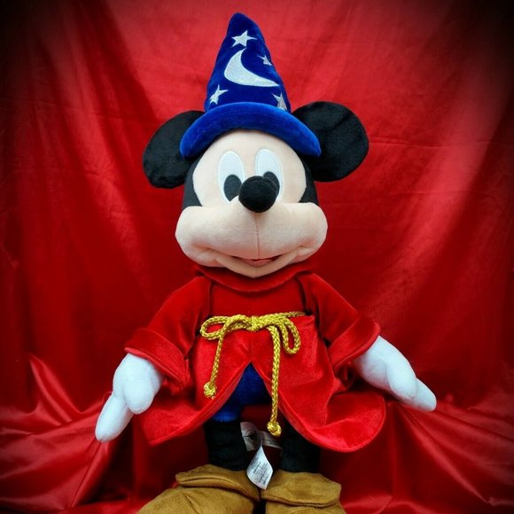 Disney Other - NWOT Disney Store MICKEY MOUSE Sorcerer Wizard Fantasia 22" Plush Stuffed Animal